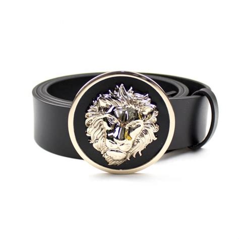 lion head belt versace|versace lion head belt buckle.